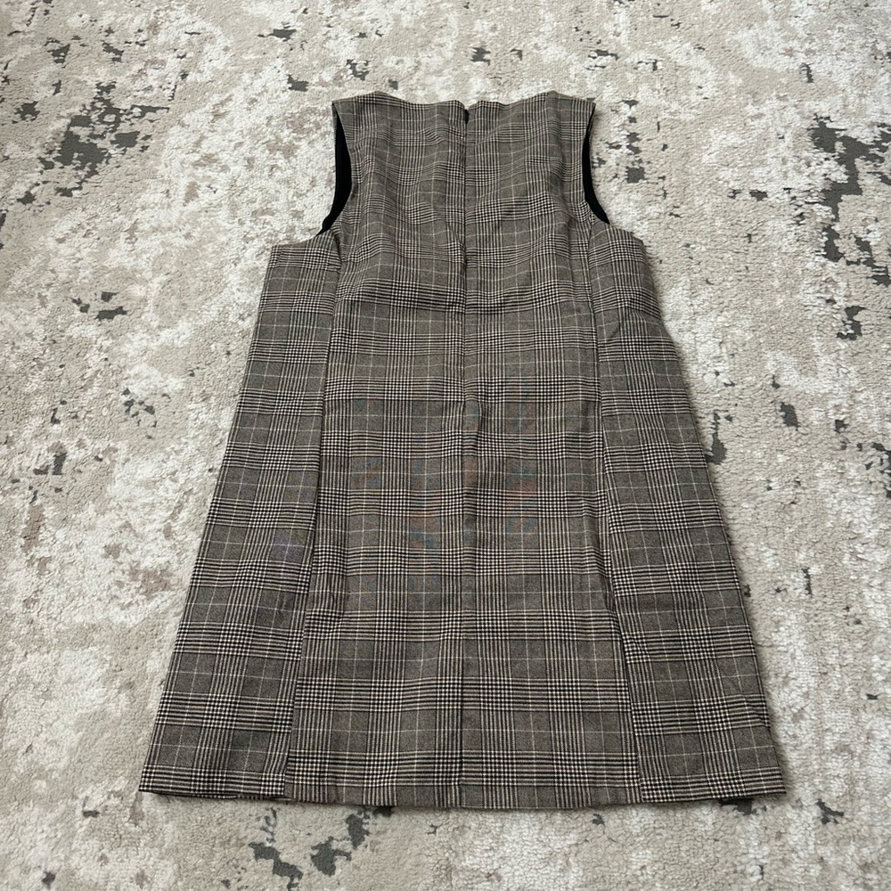 H&M Plaid Mini Shift Dress Size Medium - Picture 3 of 4